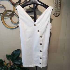 WARP + WEFT White Cotton Jumper